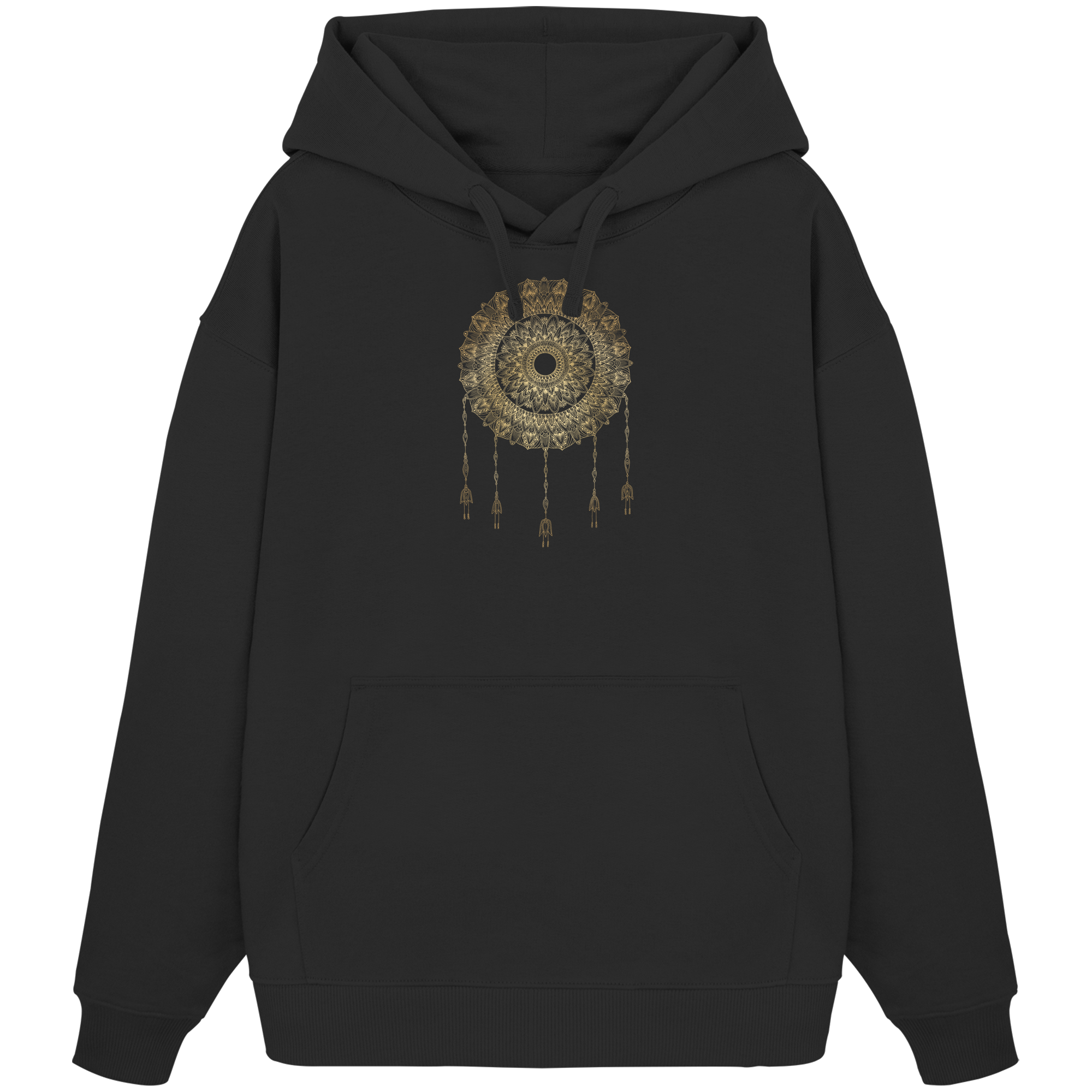 Mandala Bronze  - Organic Oversize Hoodie