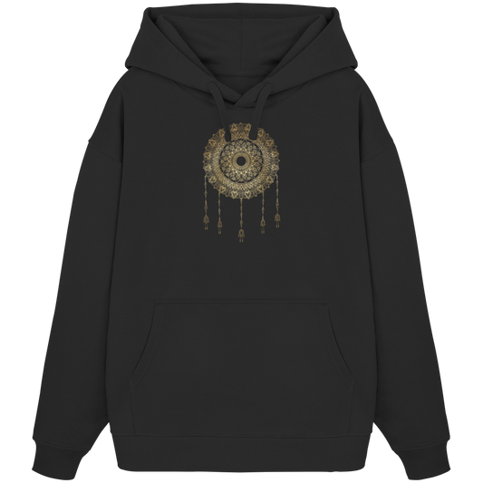 Mandala Bronze  - Organic Oversize Hoodie