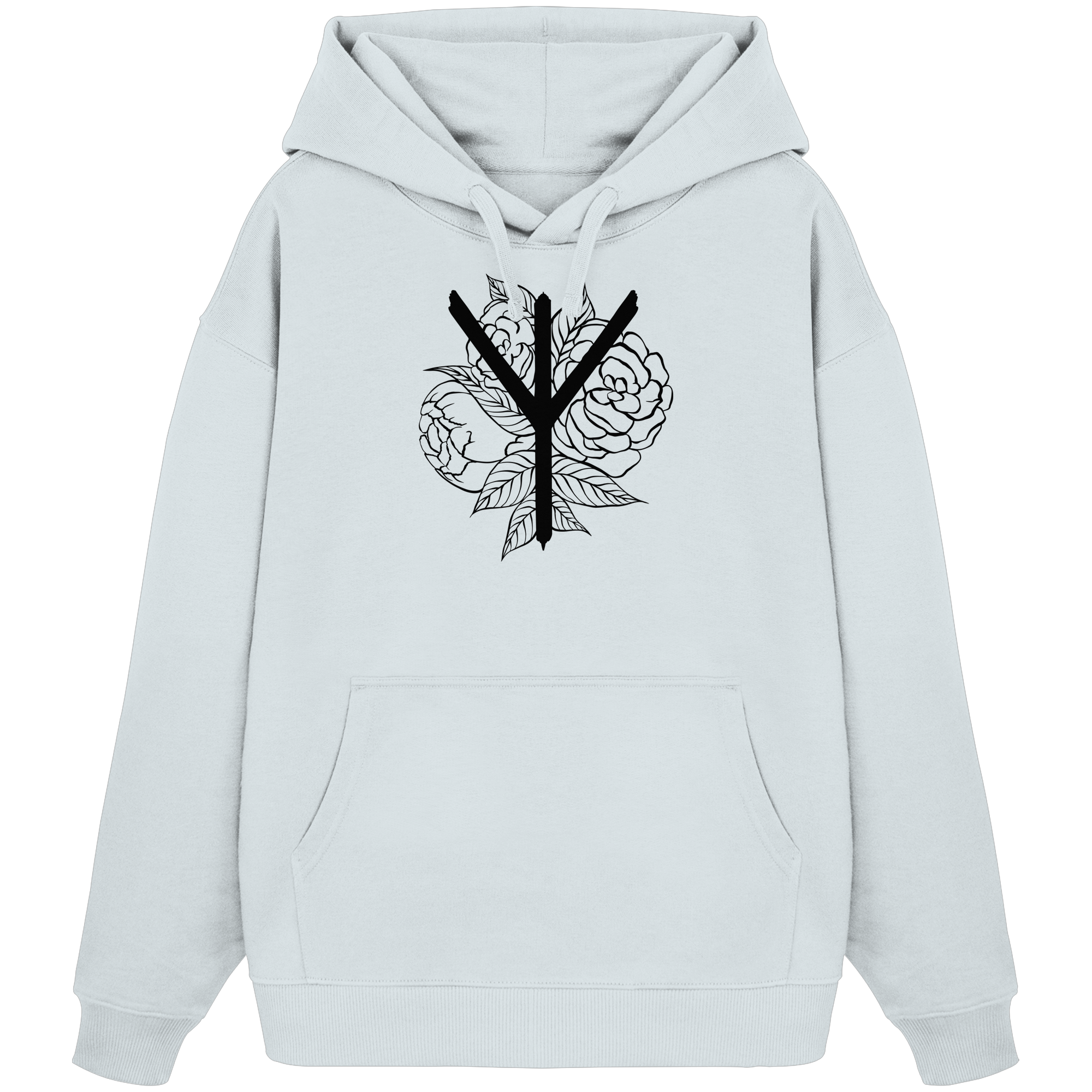 Rune Dreizack - Organic Oversize Hoodie