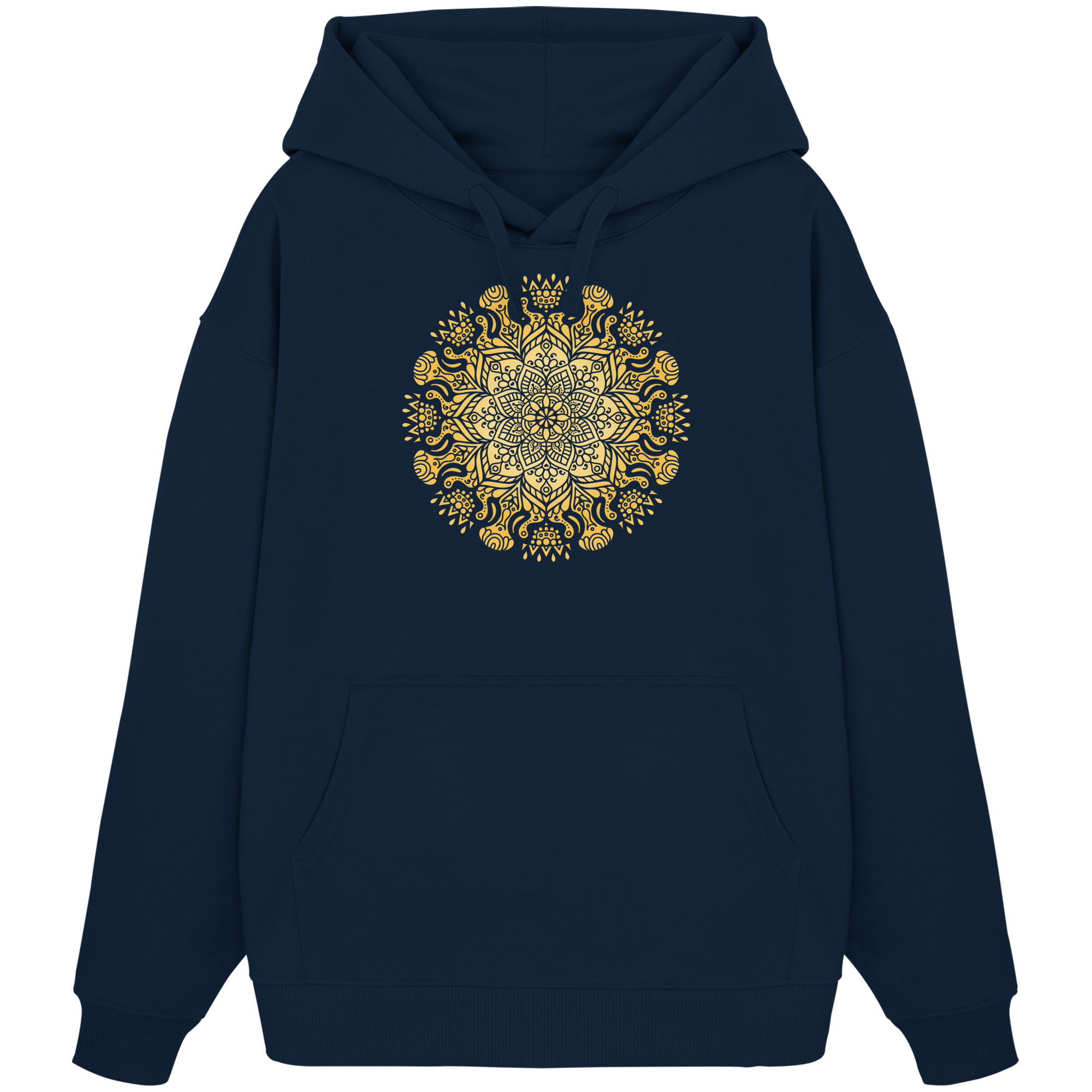 Mandala Bronze - Organic Oversize Hoodie