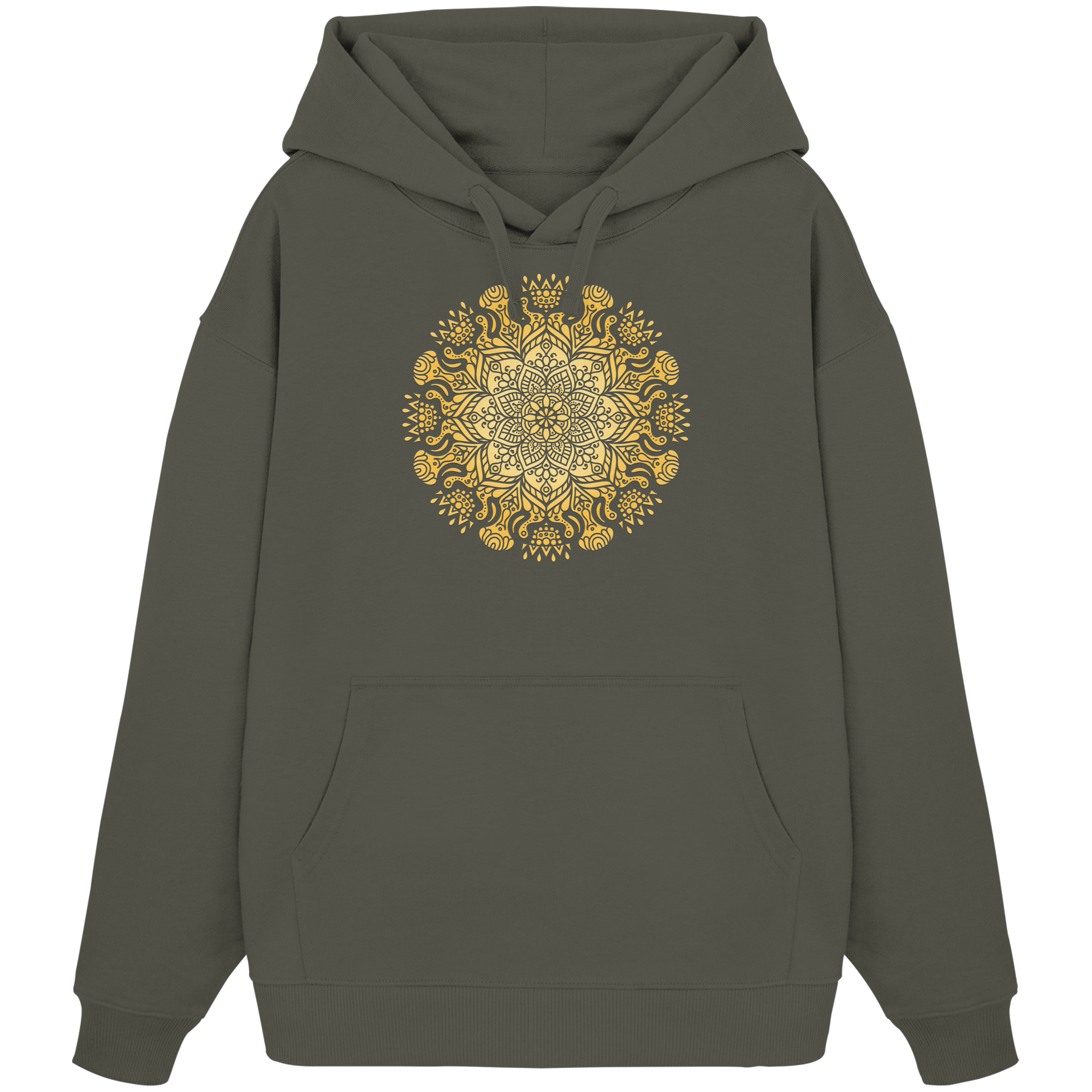 Mandala Bronze - Organic Oversize Hoodie