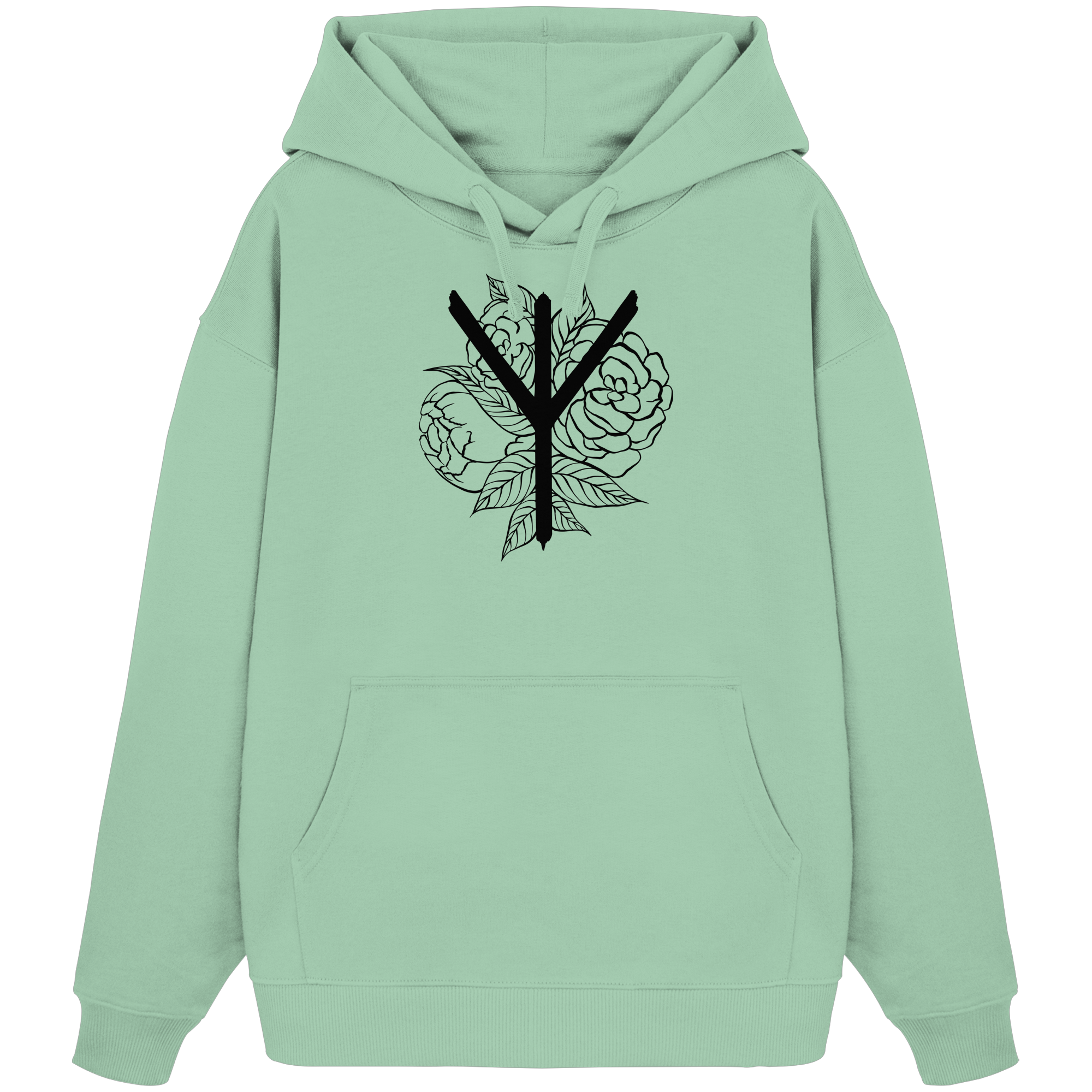 Rune Dreizack - Organic Oversize Hoodie