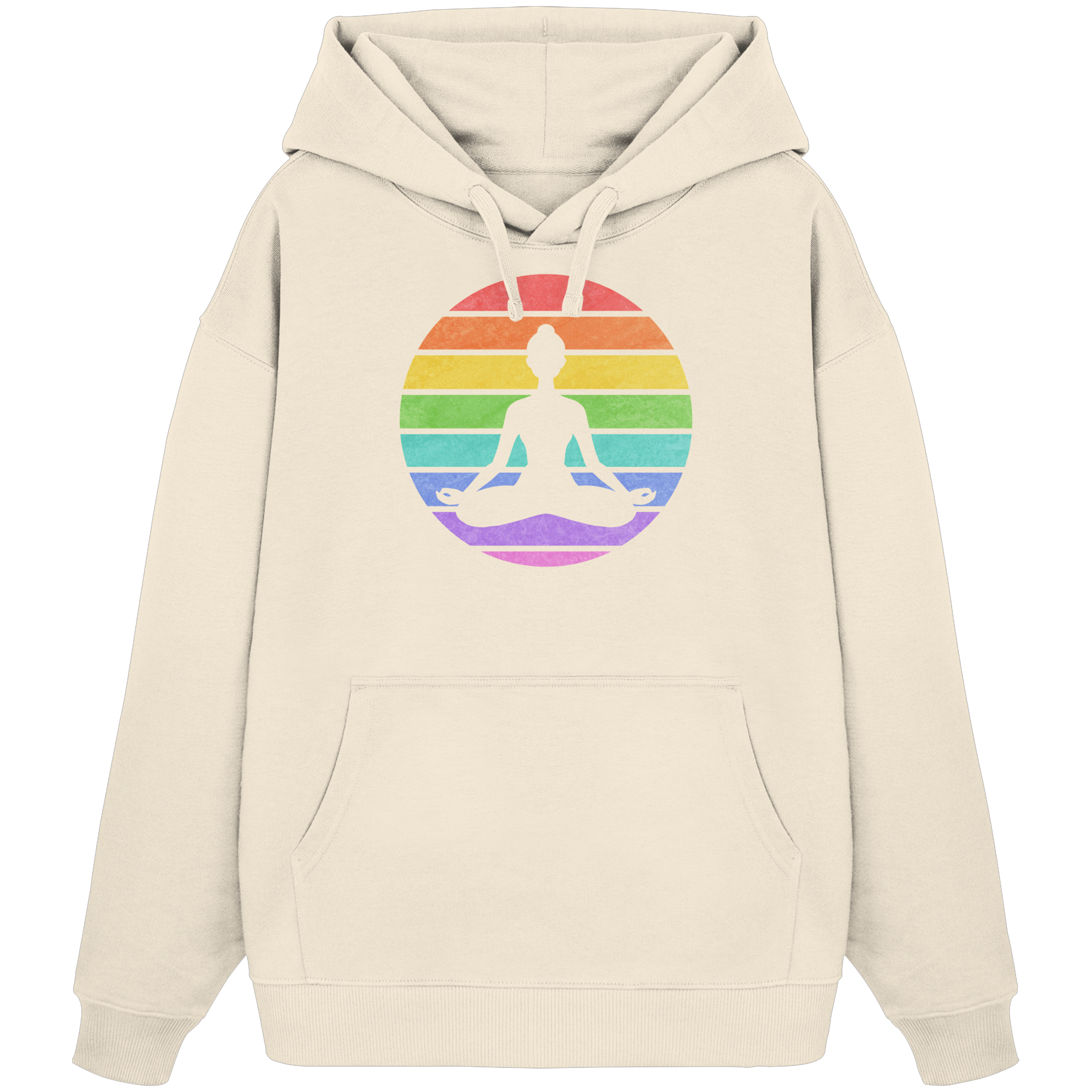 Rainbow Buddha - Organic Oversize Hoodie
