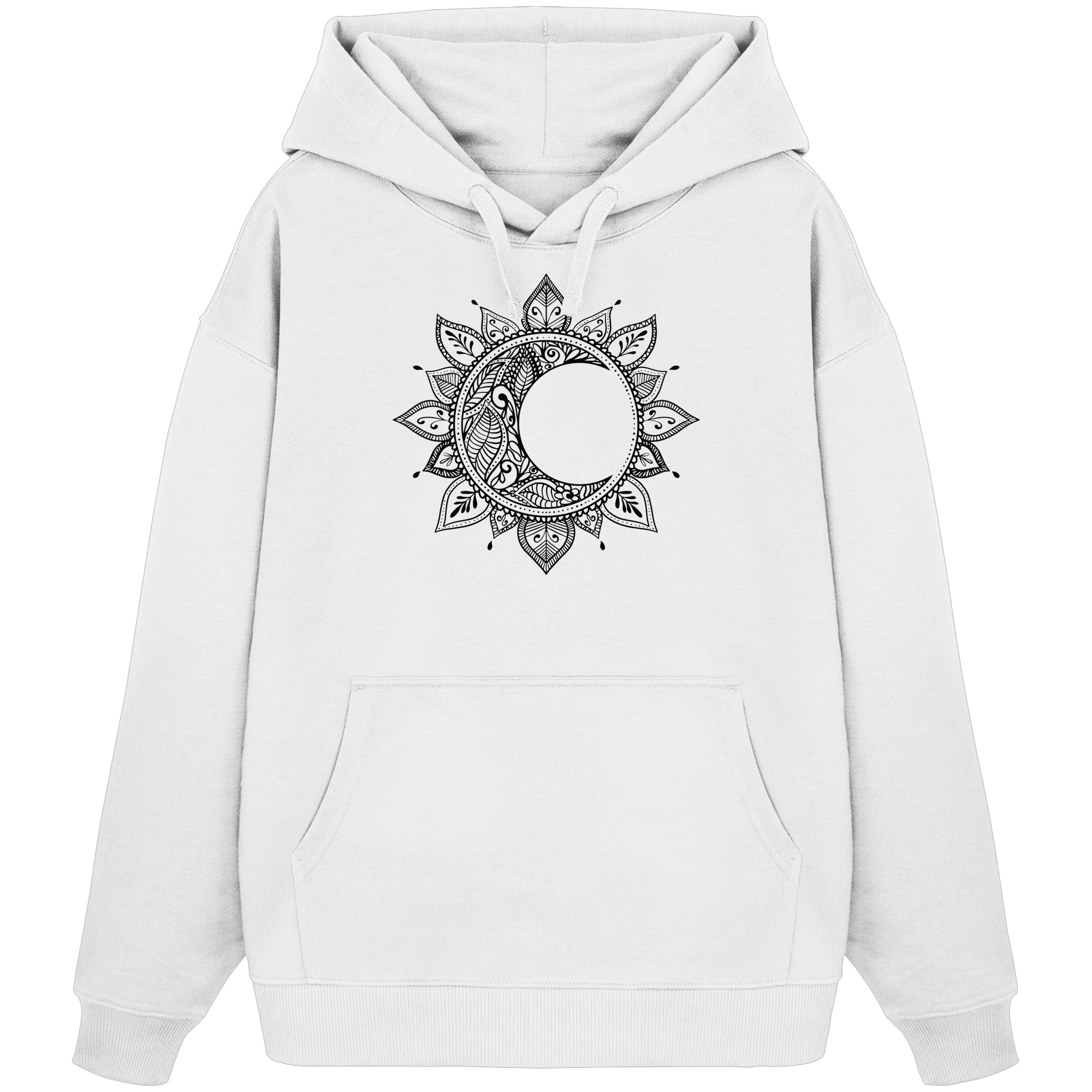 Mandala Mond - Organic Oversize Hoodie