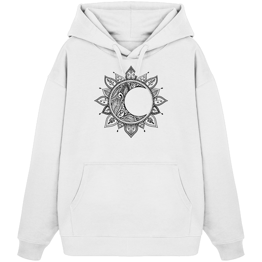 Mandala Mond - Organic Oversize Hoodie