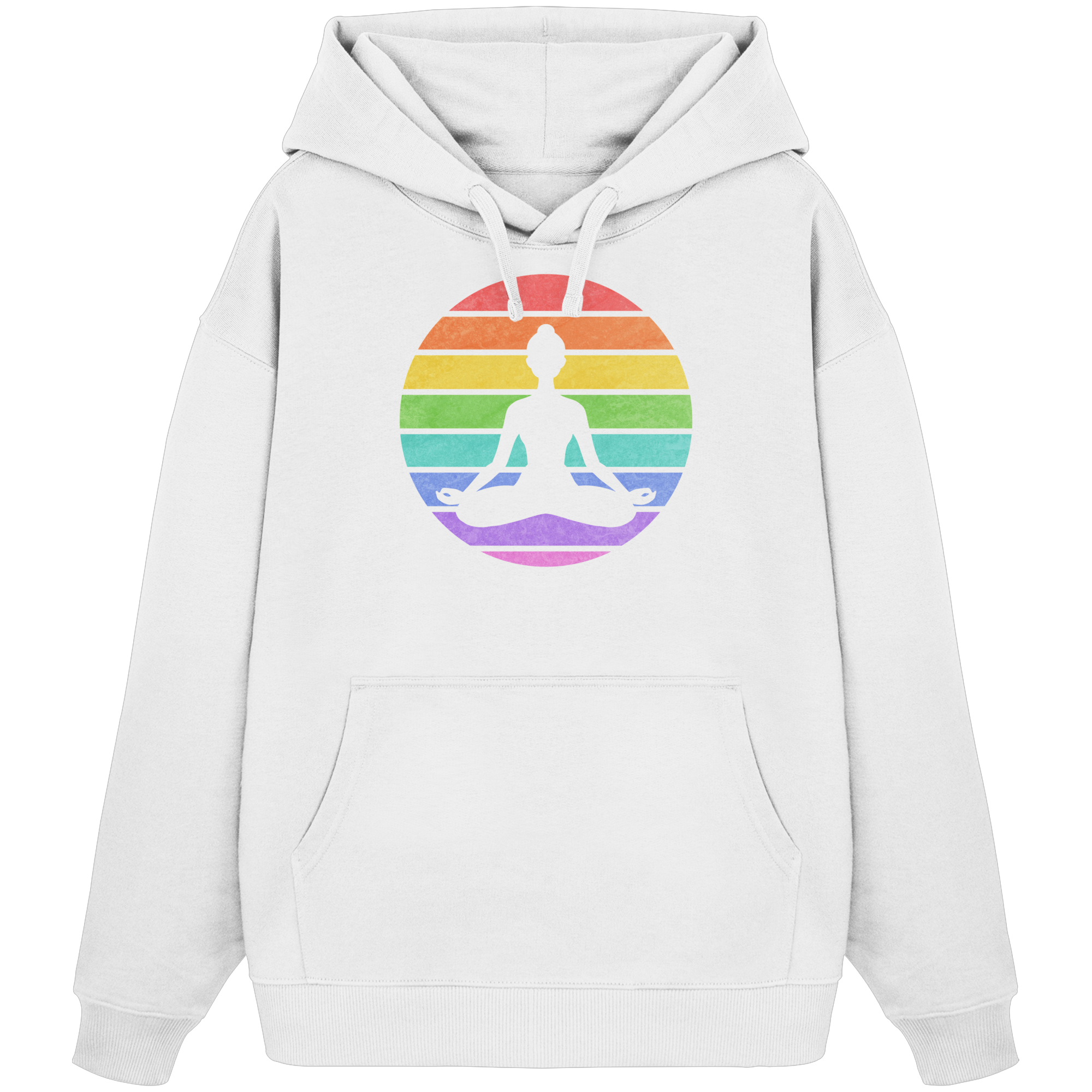 Rainbow Buddha - Organic Oversize Hoodie